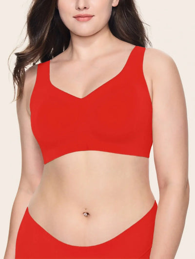 Jelly Wireless T-shirt Red Bra Holiday Special