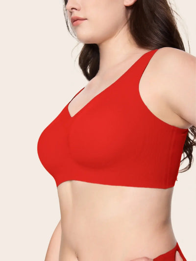 Jelly Wireless T-shirt Red Bra Holiday Special