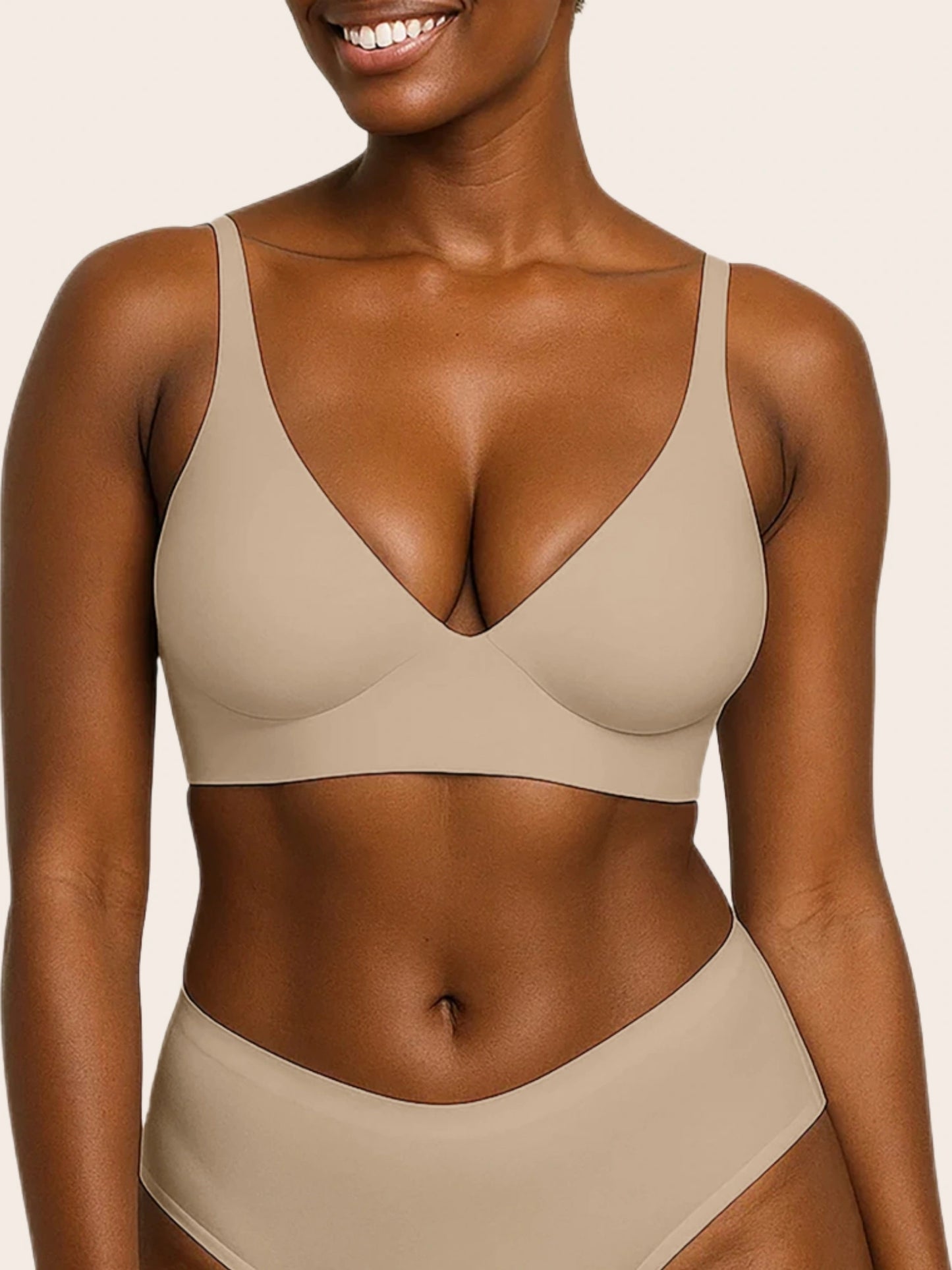 V Neck Jelly Bra