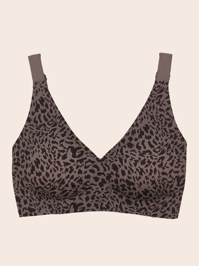 Leopard Print Wireless Support Bra