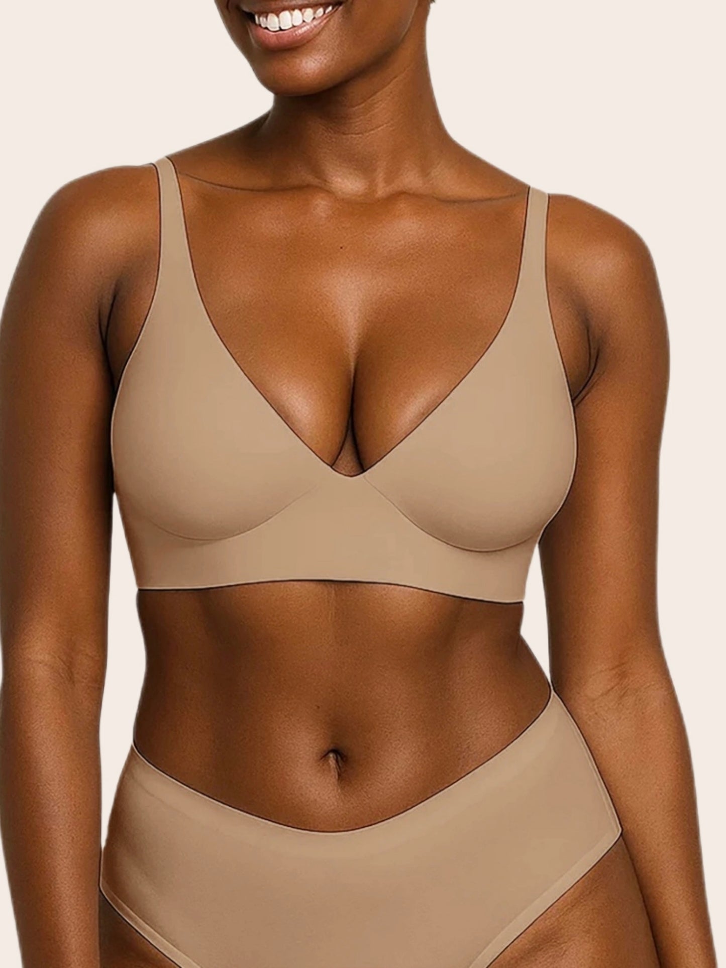 V Neck Jelly Bra