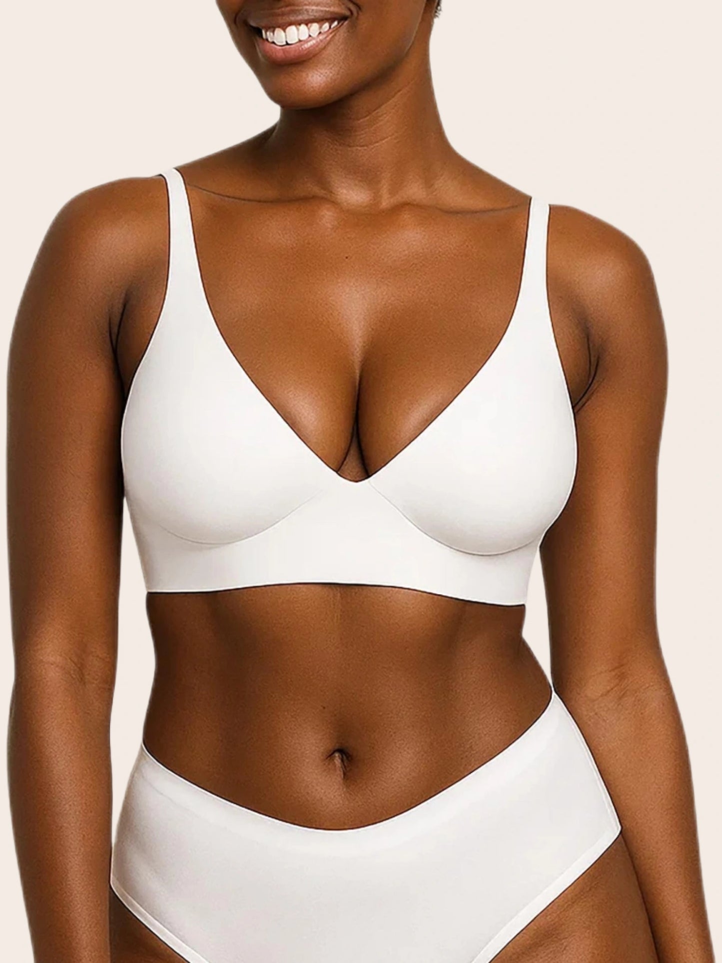 V Neck Jelly Bra