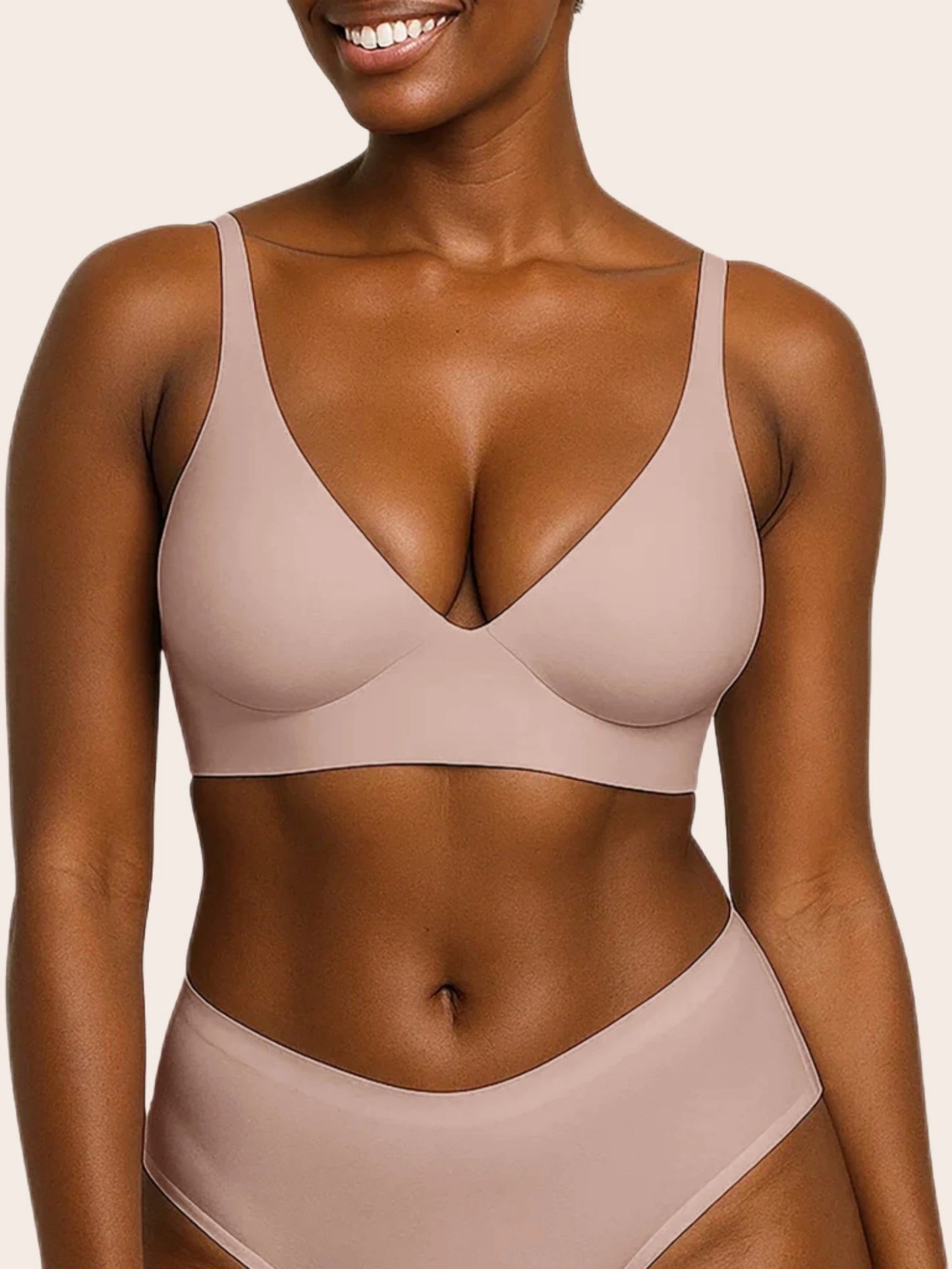 V Neck Jelly Bra