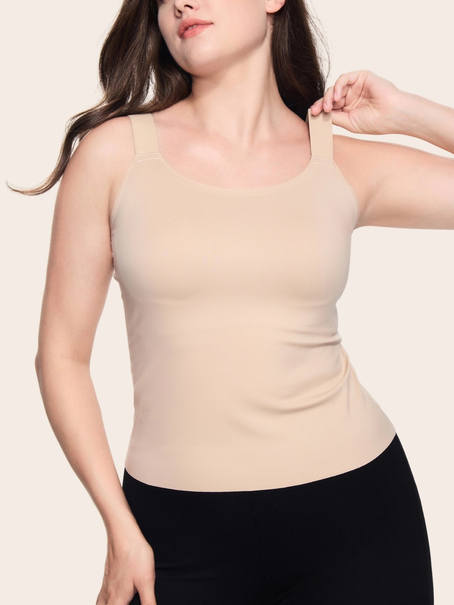 In&Out Plus Size Cami with built-in bra