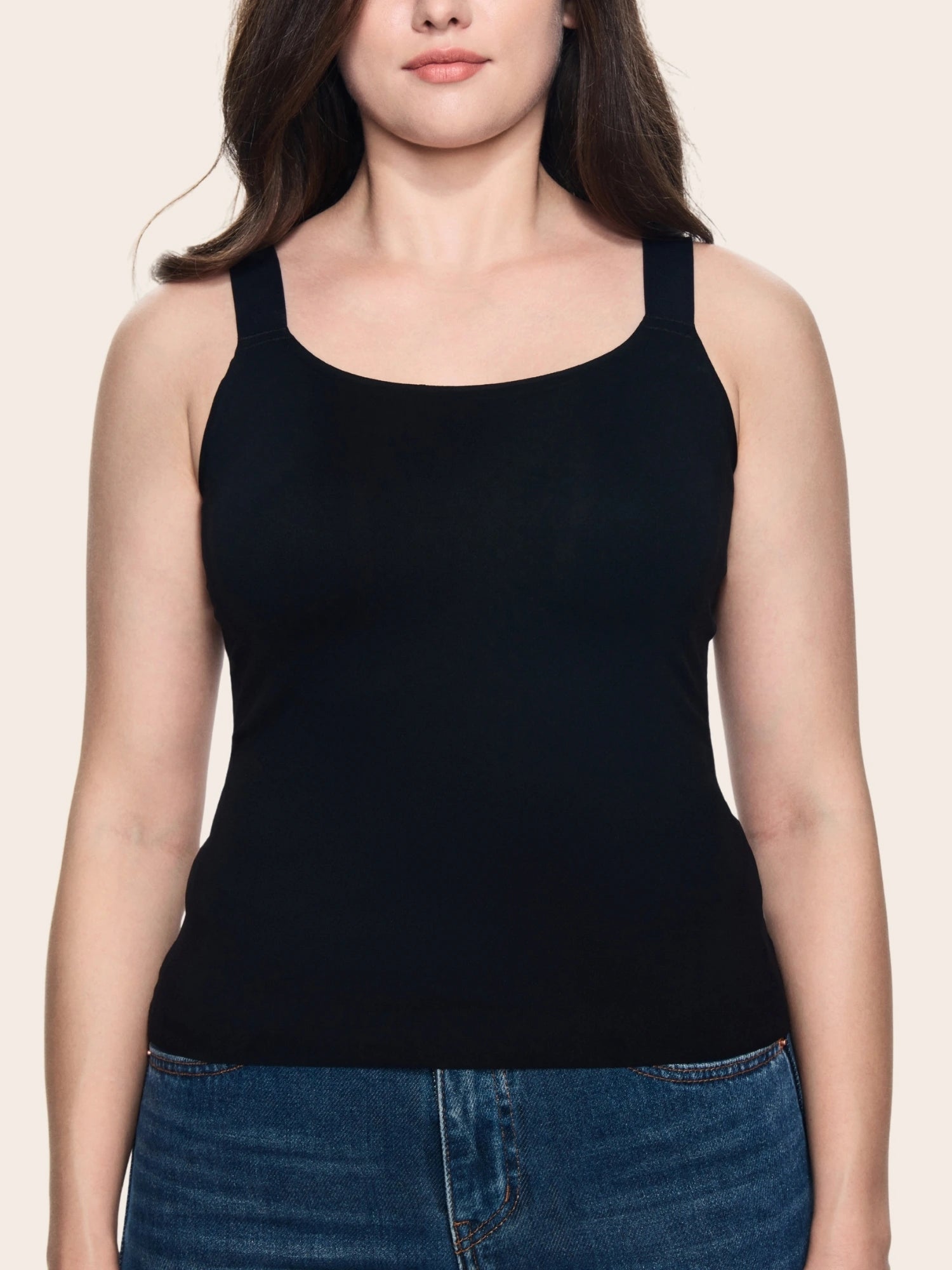 In&Out Plus Size Cami with built-in bra