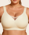 Plus Size Myst MeshV Neck Wireless Bra