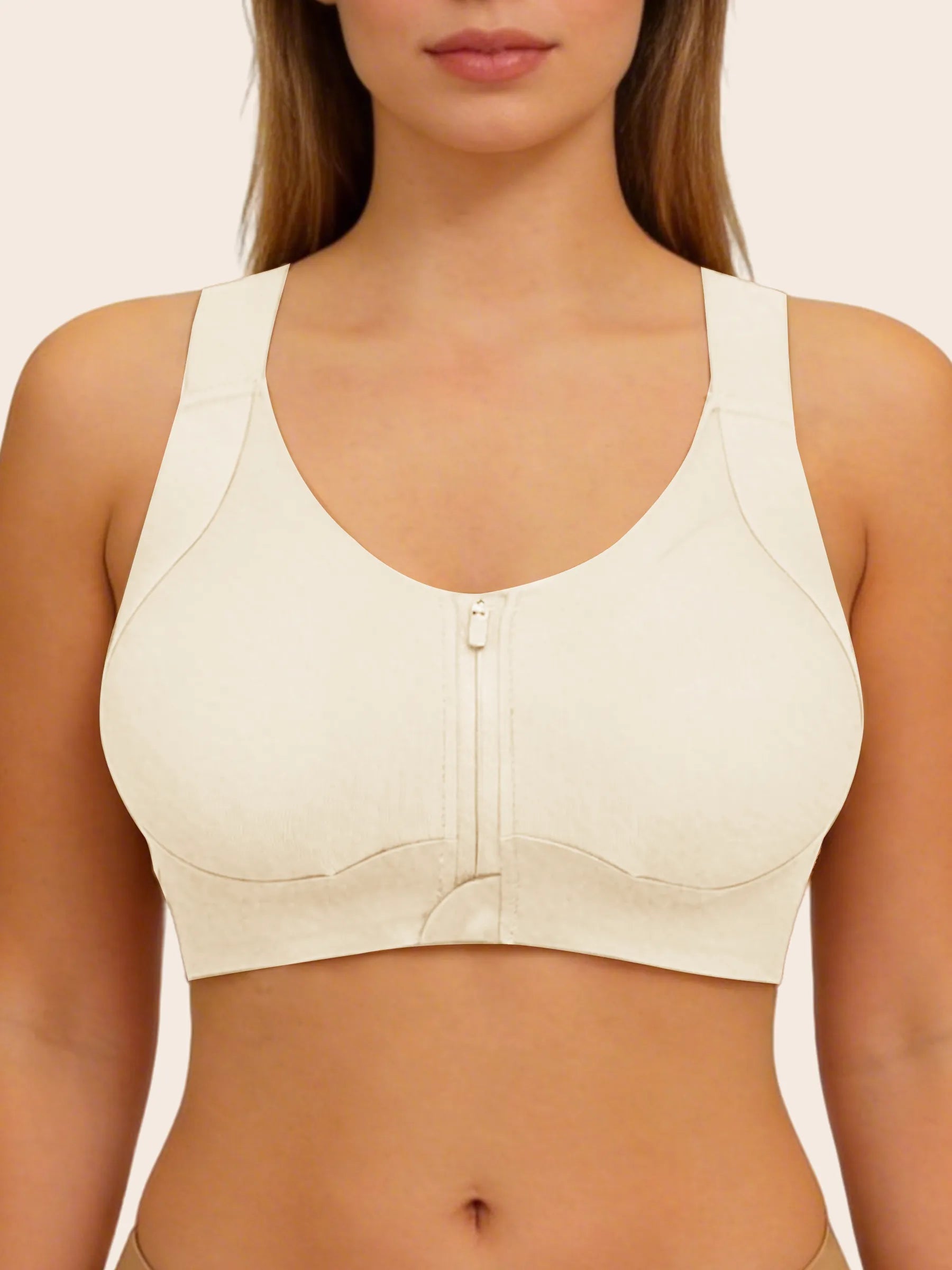 Front Zipper Wireless Bra