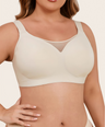 Plus Size Myst Mesh V Neck Wireless Bra