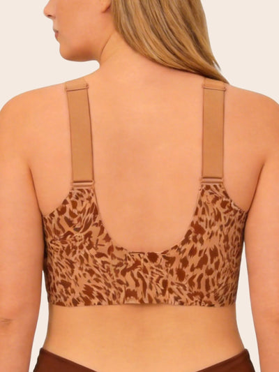 Leopard Print Wireless Support Bra