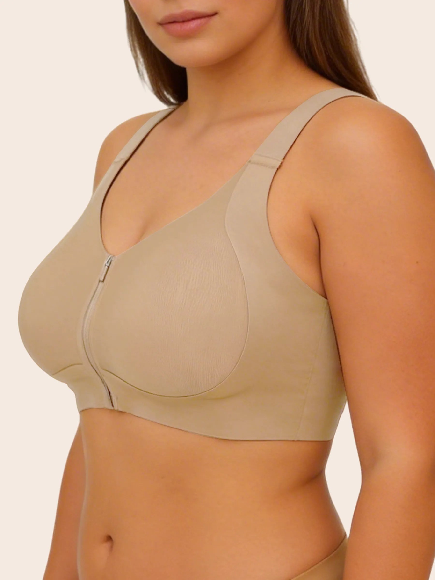 Front Zipper Wireless Bra