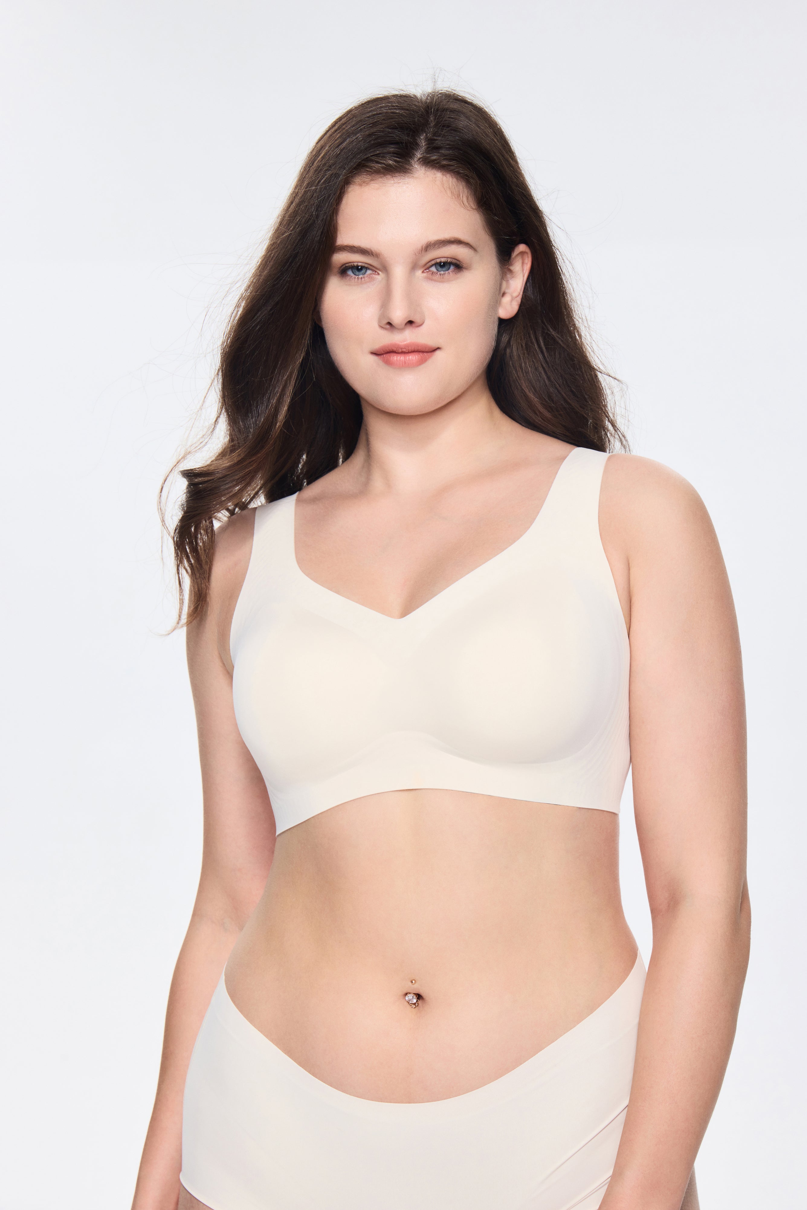 Jelly Series Bra with T shirt Design Wireless and Seamless Full Coverage