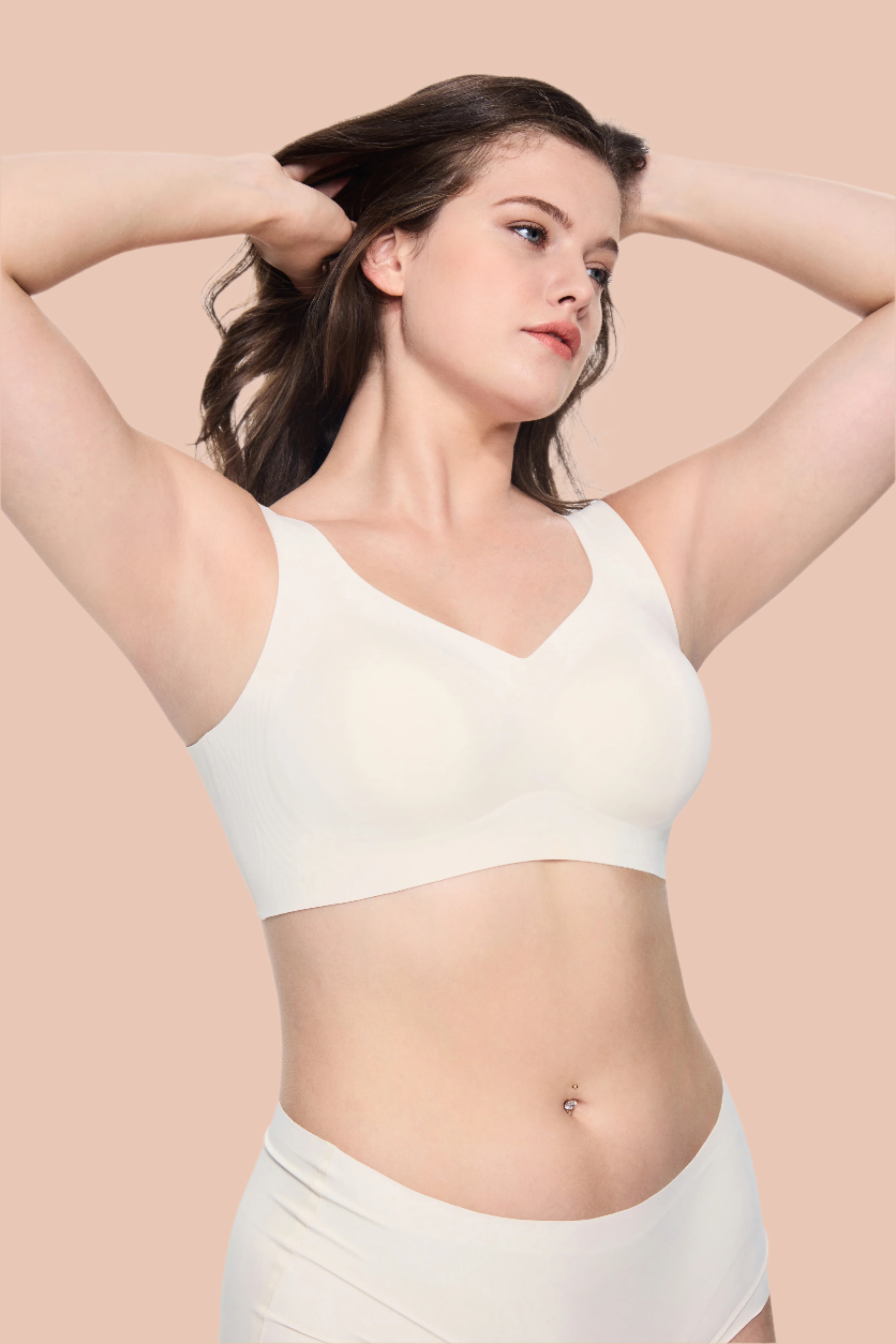 Jelly Series Bra with T shirt Design Wireless and Seamless Full Coverage