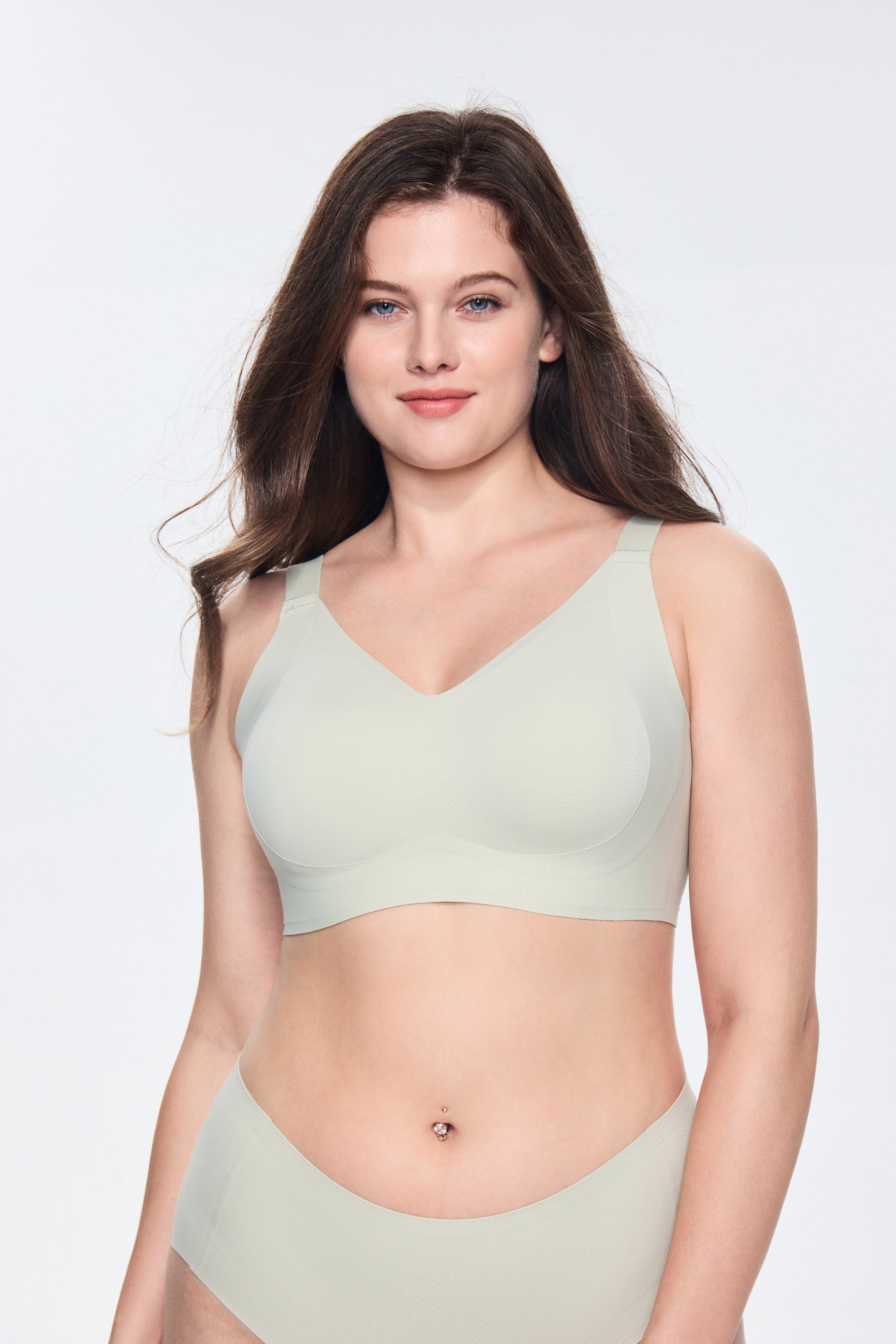 SOFT INTENTION Air Series Wireless Bra - mint