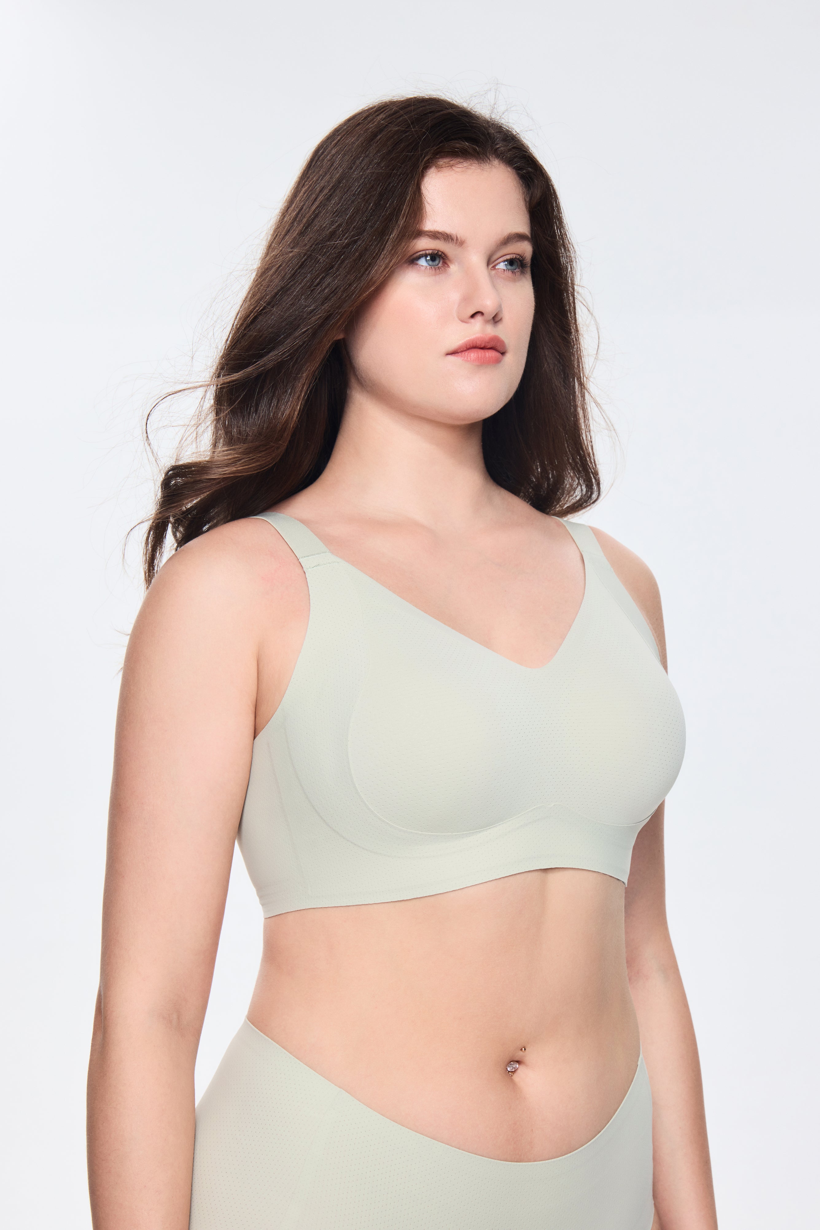 SOFT INTENTION Air Series Wireless Bra - mint