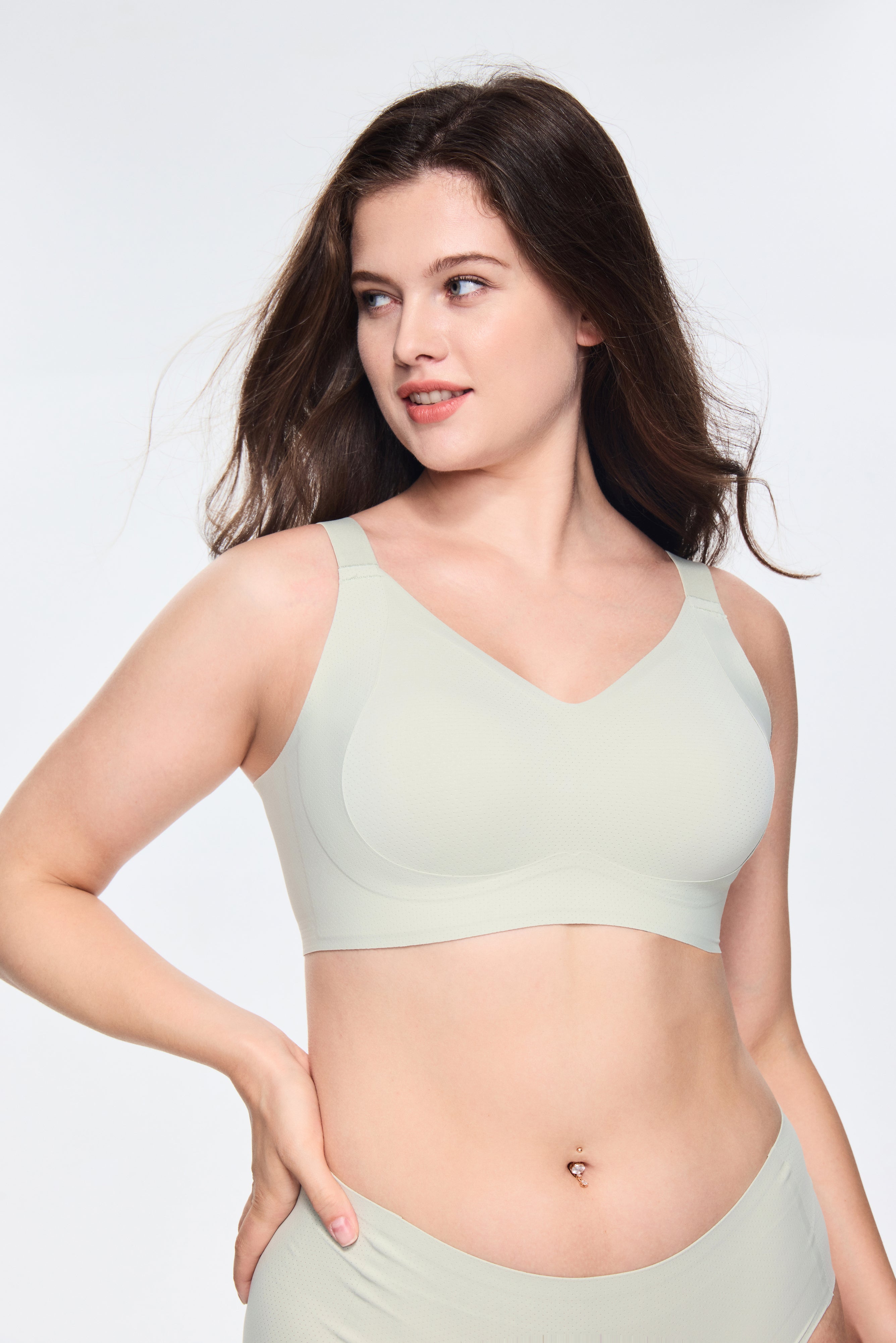 SOFT INTENTION Air Series Wireless Bra - mint