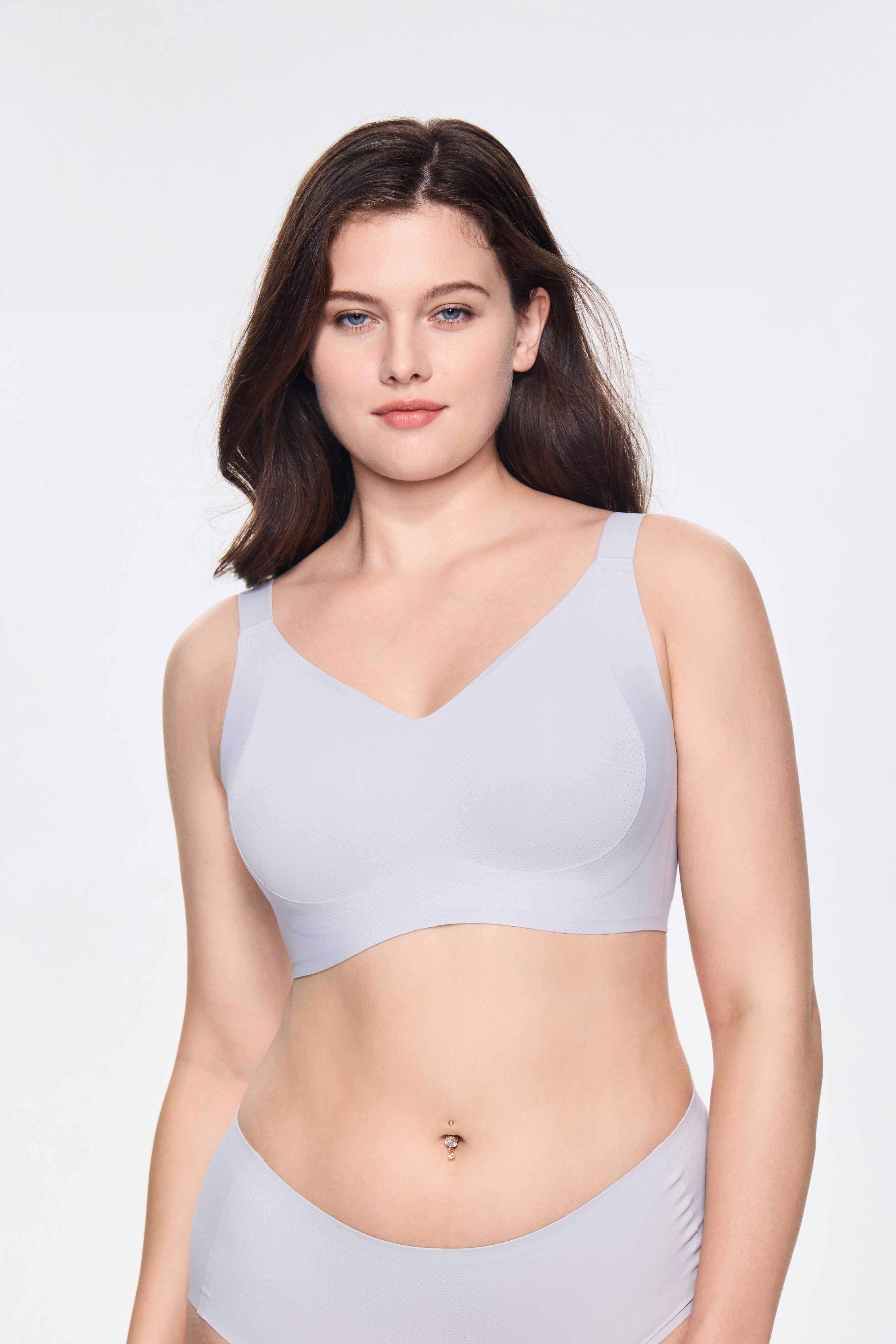 SOFT INTENTION Air Series Wireless Bra -  Gray