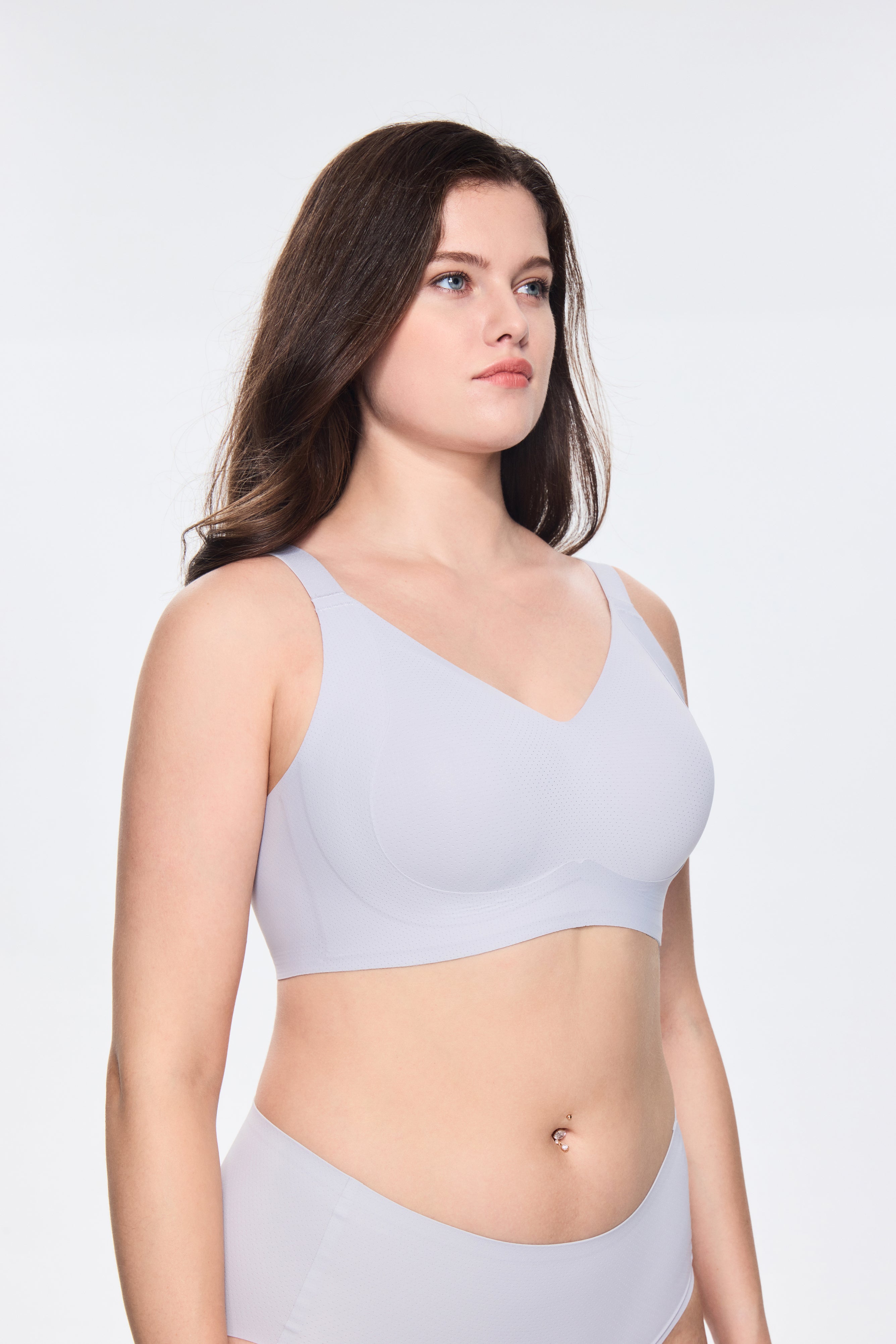 SOFT INTENTION Air Series Wireless Bra -  Gray