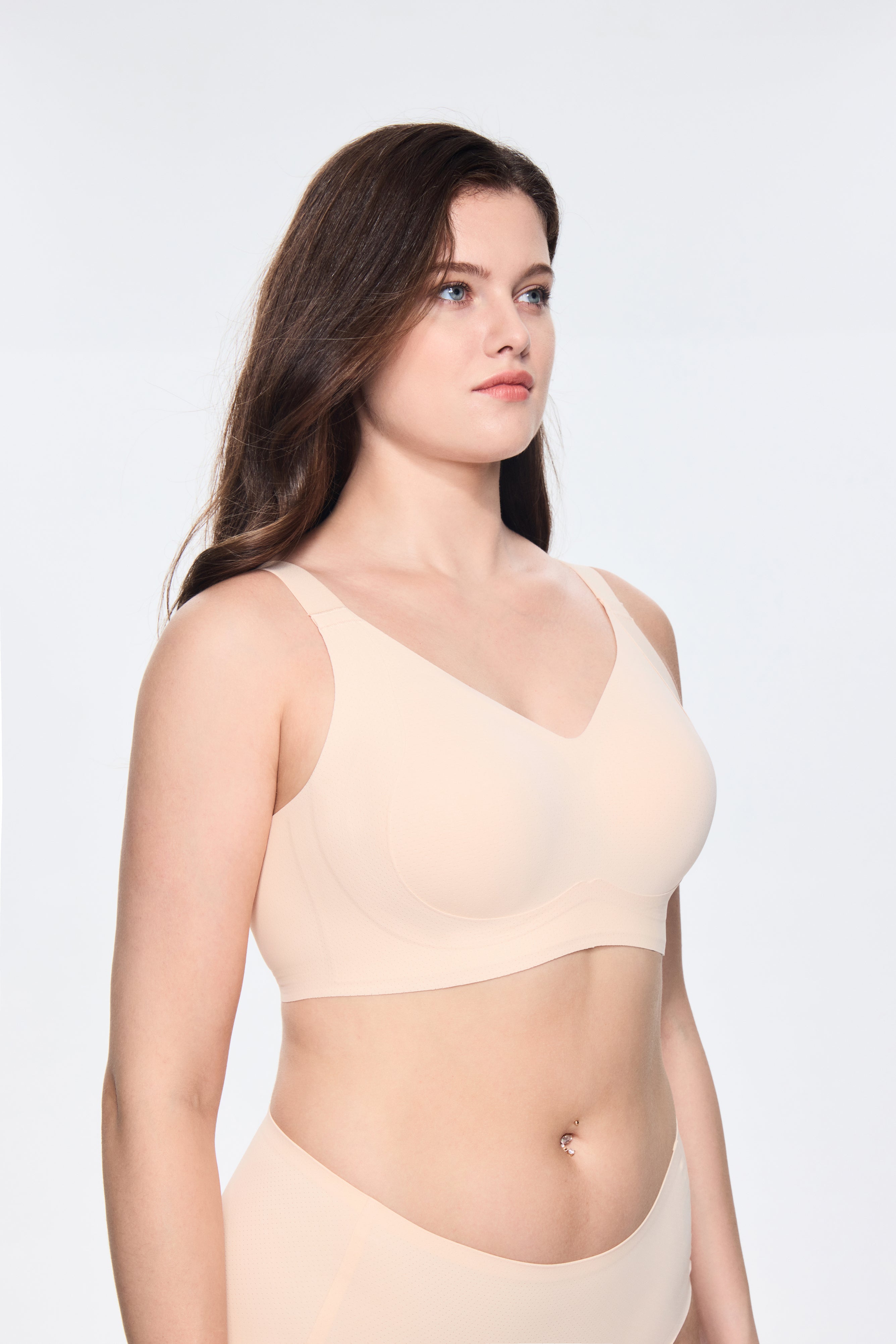 SOFT INTENTION Air Series Wireless Bra - beige