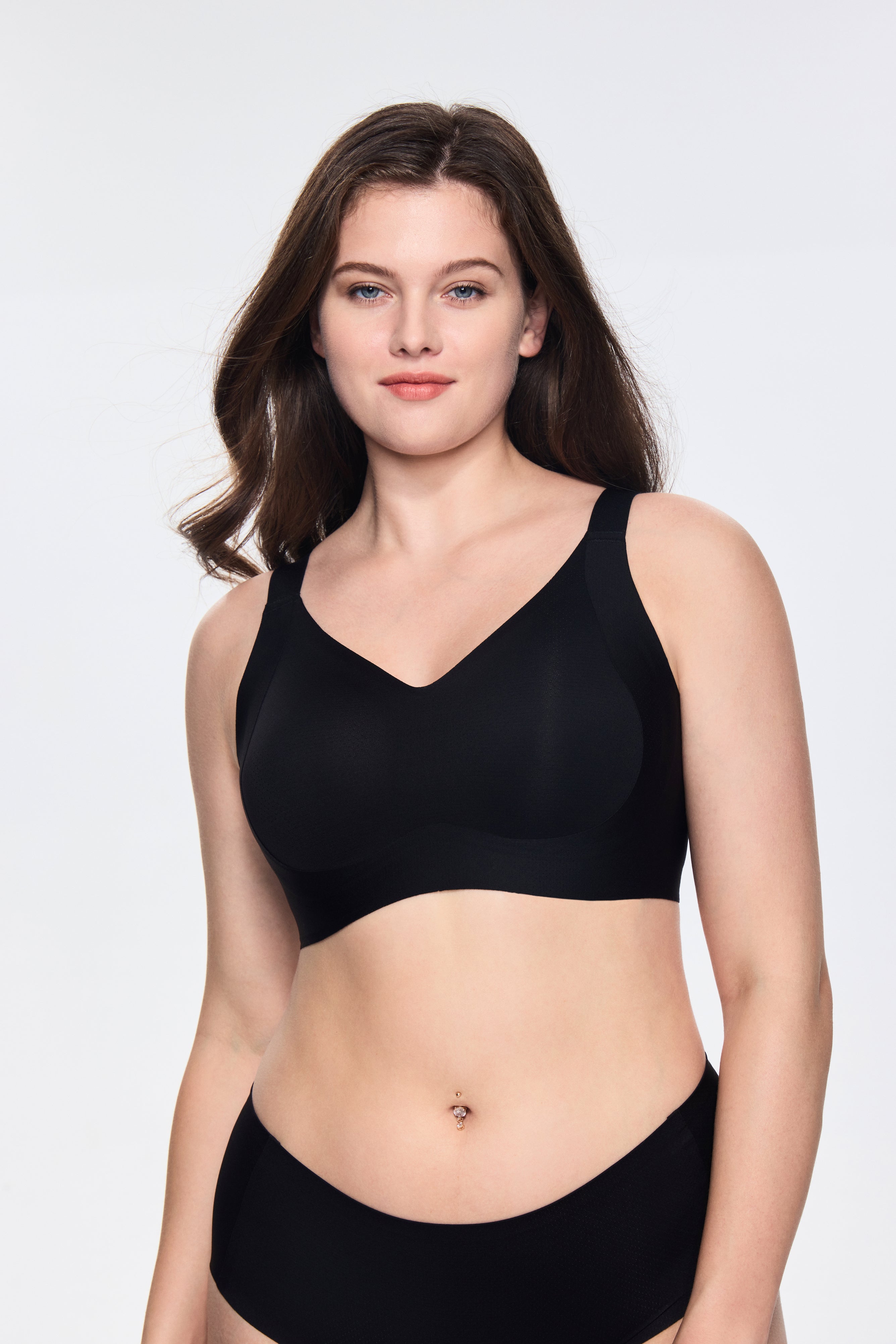 SOFT INTENTION Air Series Wireless Bra - Black