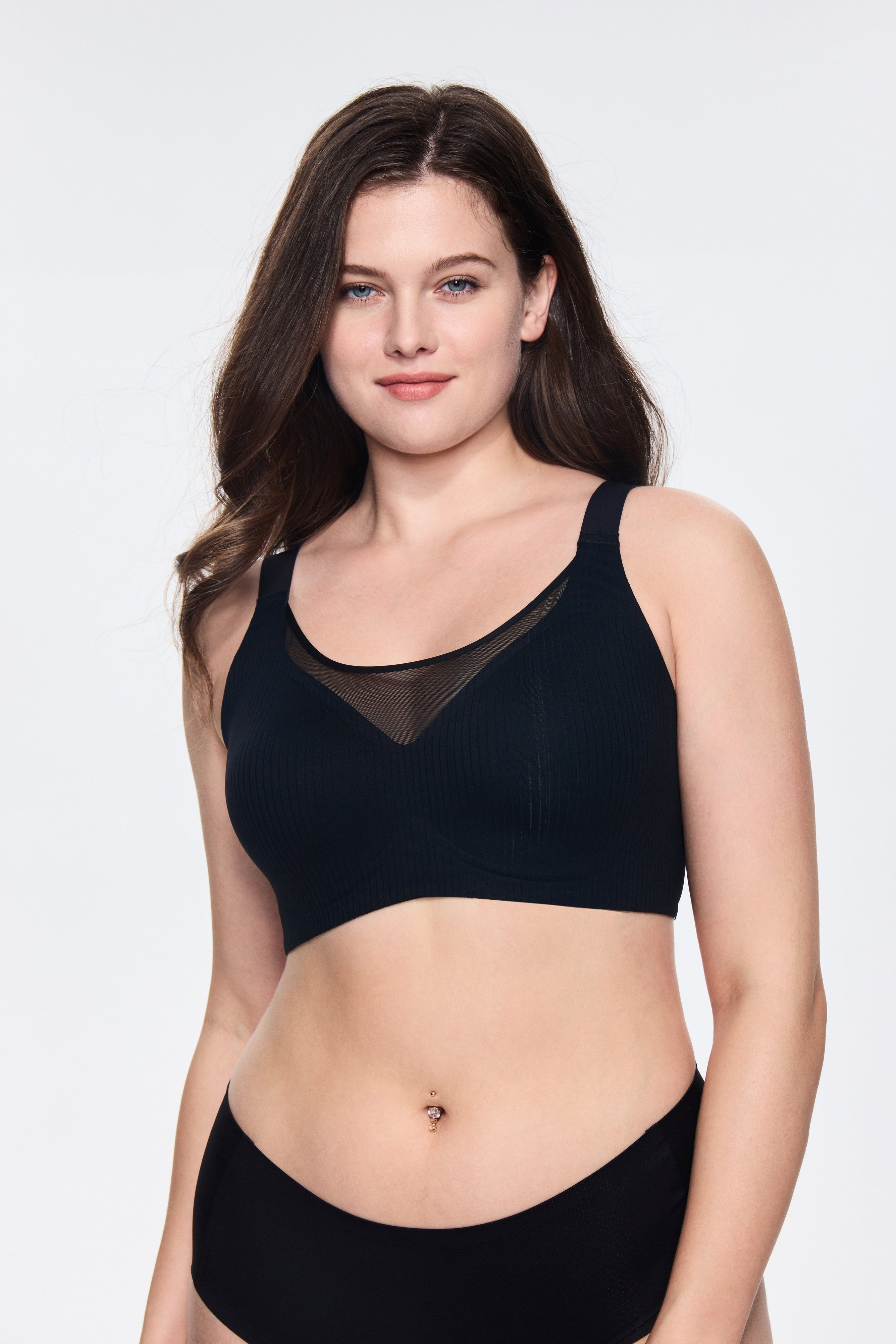 SOFT INTENTION Myst Series Wireless Bra - black