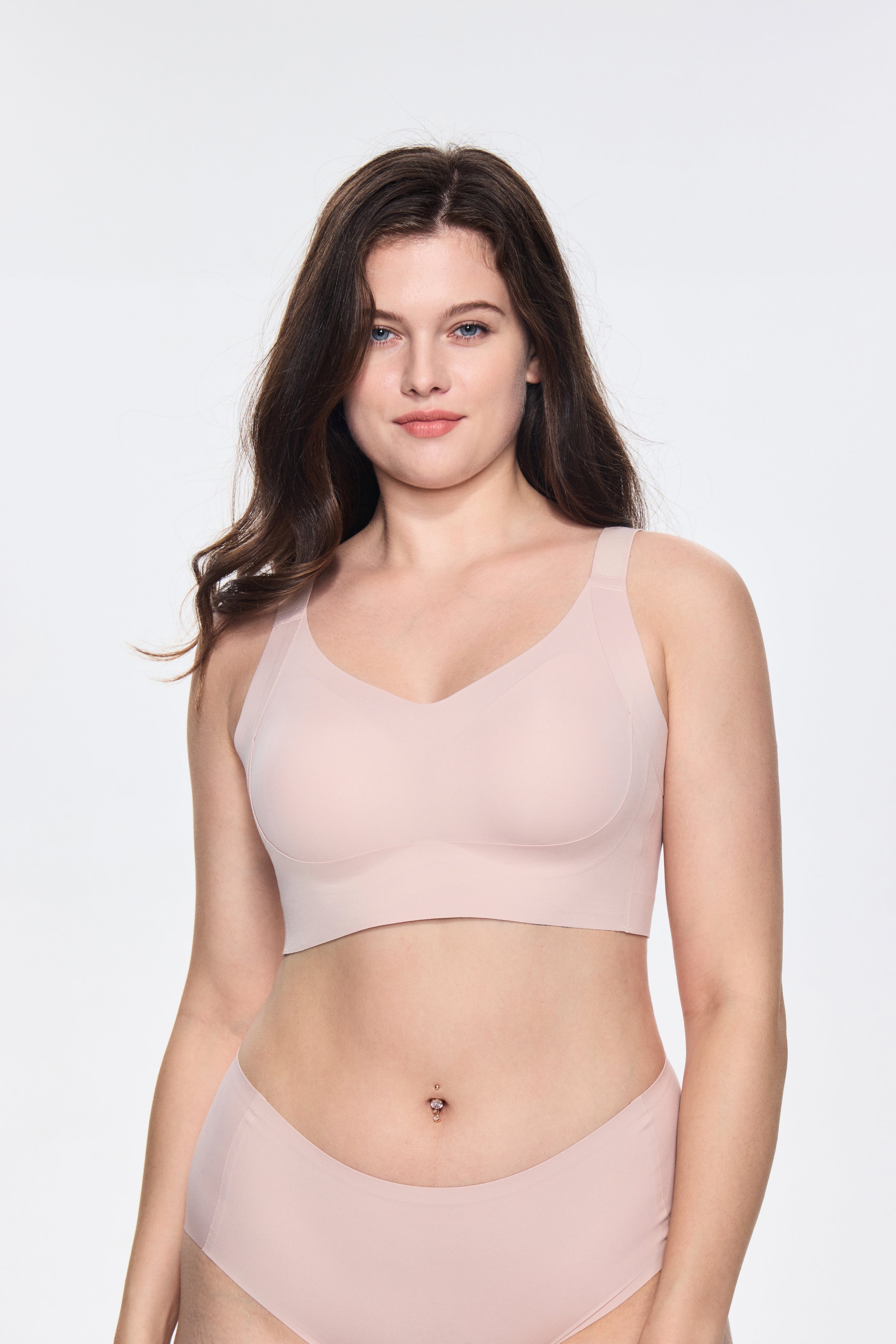 SOFT INTENTION Anti Gravity Wireless Bra - Pink