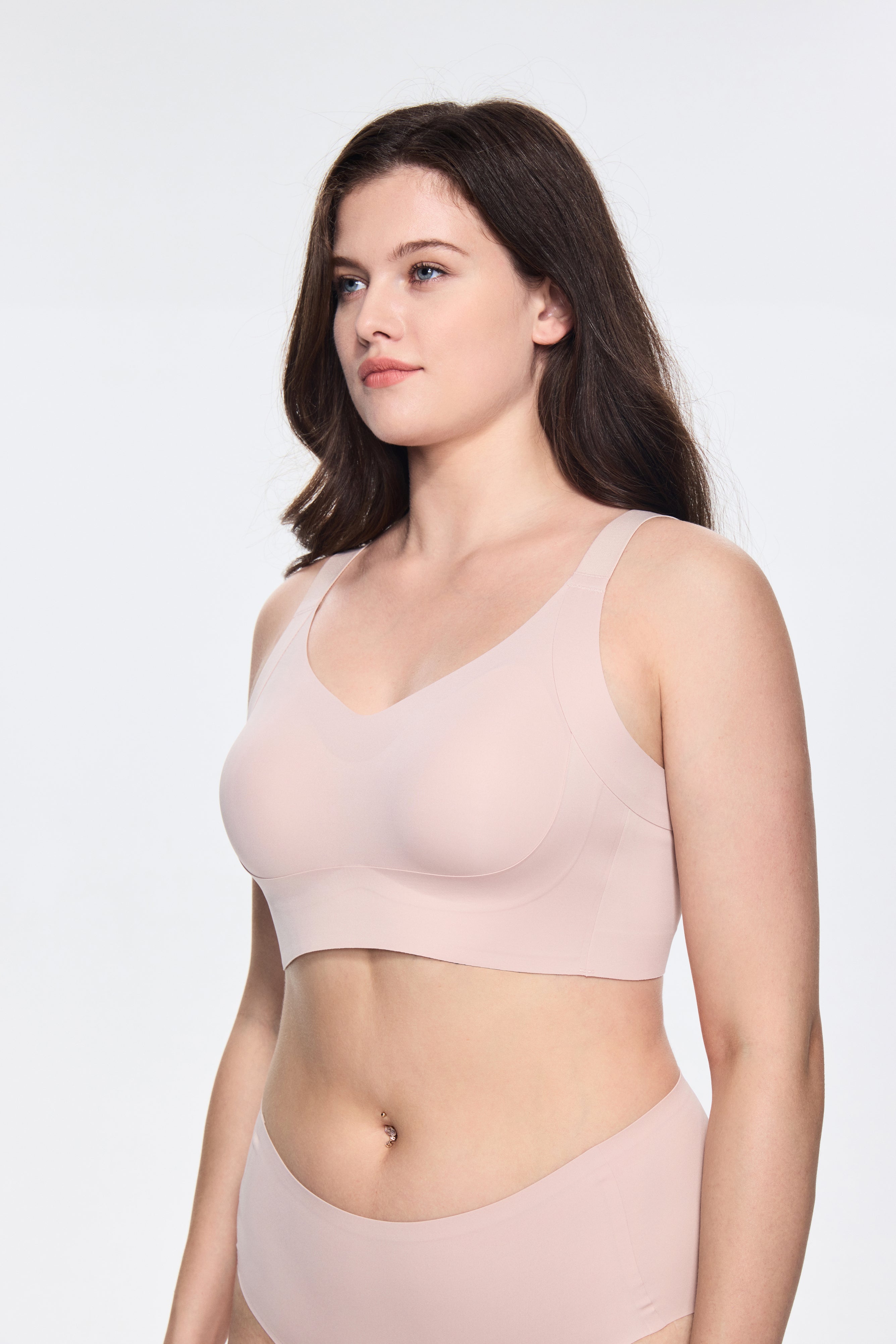 SOFT INTENTION Anti Gravity Wireless Bra - Pink