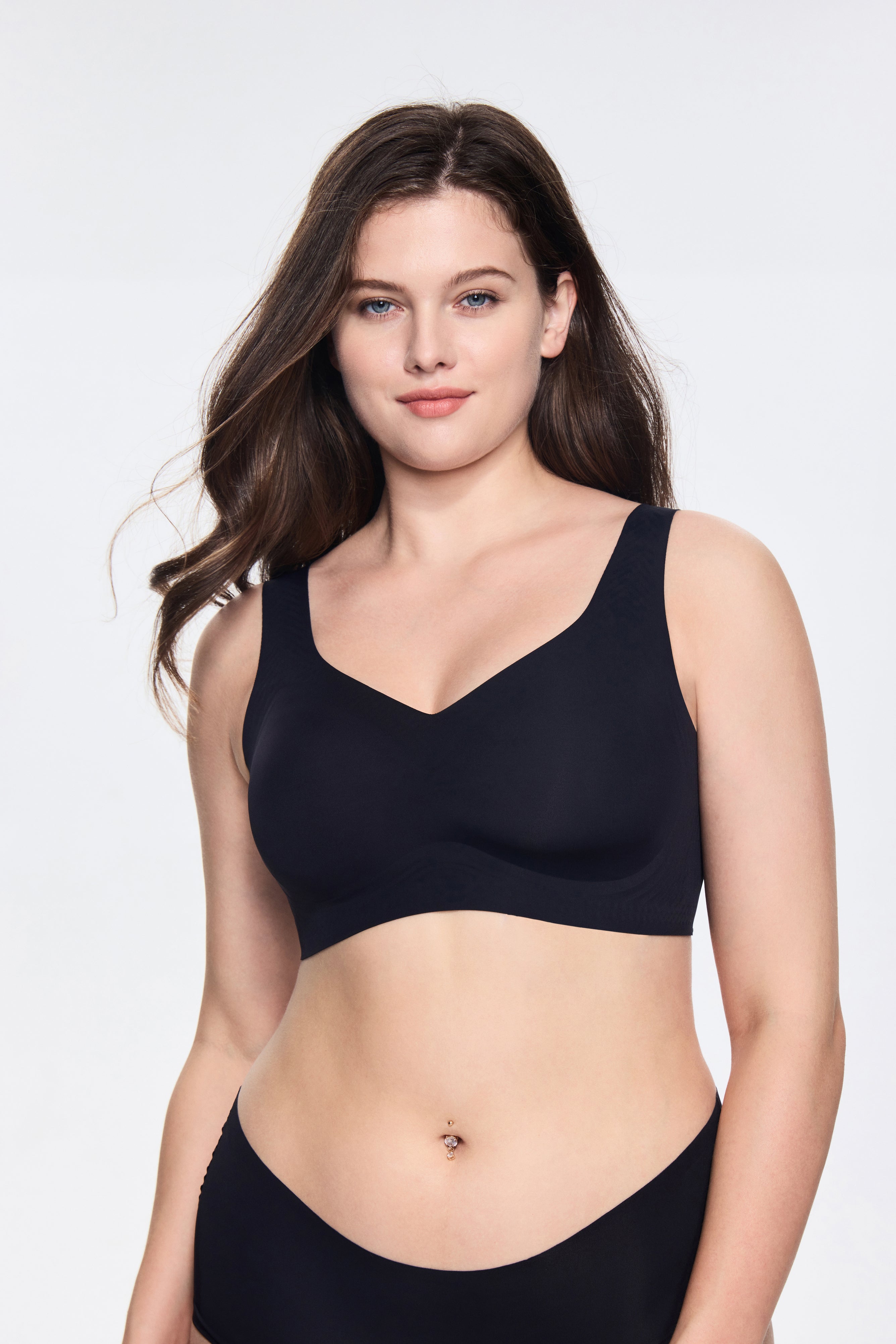 JELLY Series Wireless T-Shirt Bra - Black