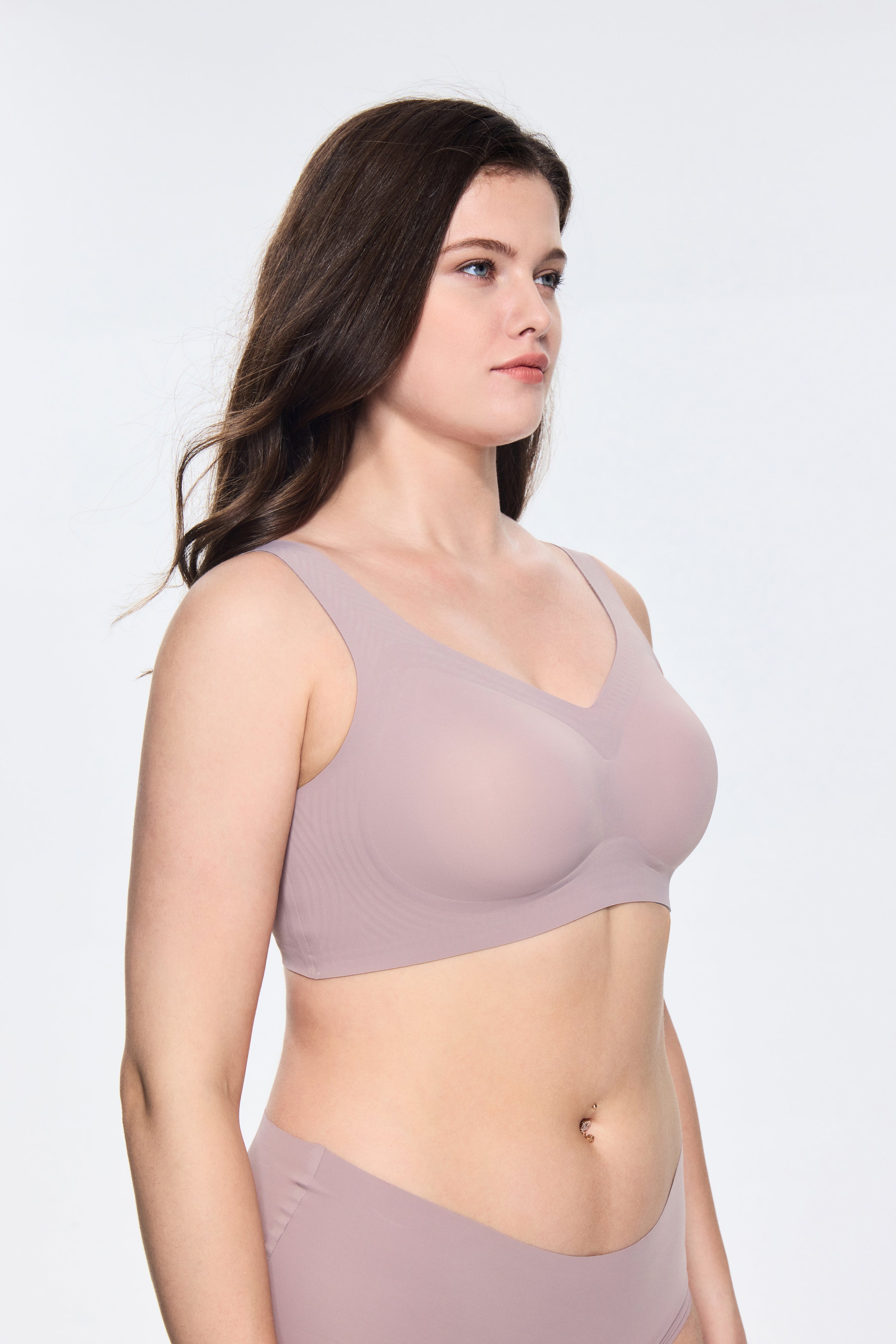 JELLY Series Wireless T-Shirt Bra - Gray