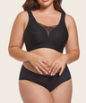 Plus Size V Neck Wireless Bra