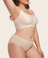 Plus Size V Neck Wireless Bra