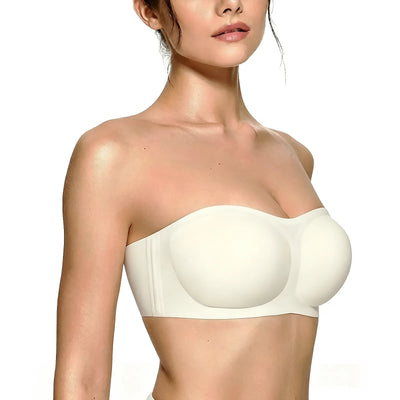 Jelly Lift Non-Slip Wireless Bandeau Strapless Bra