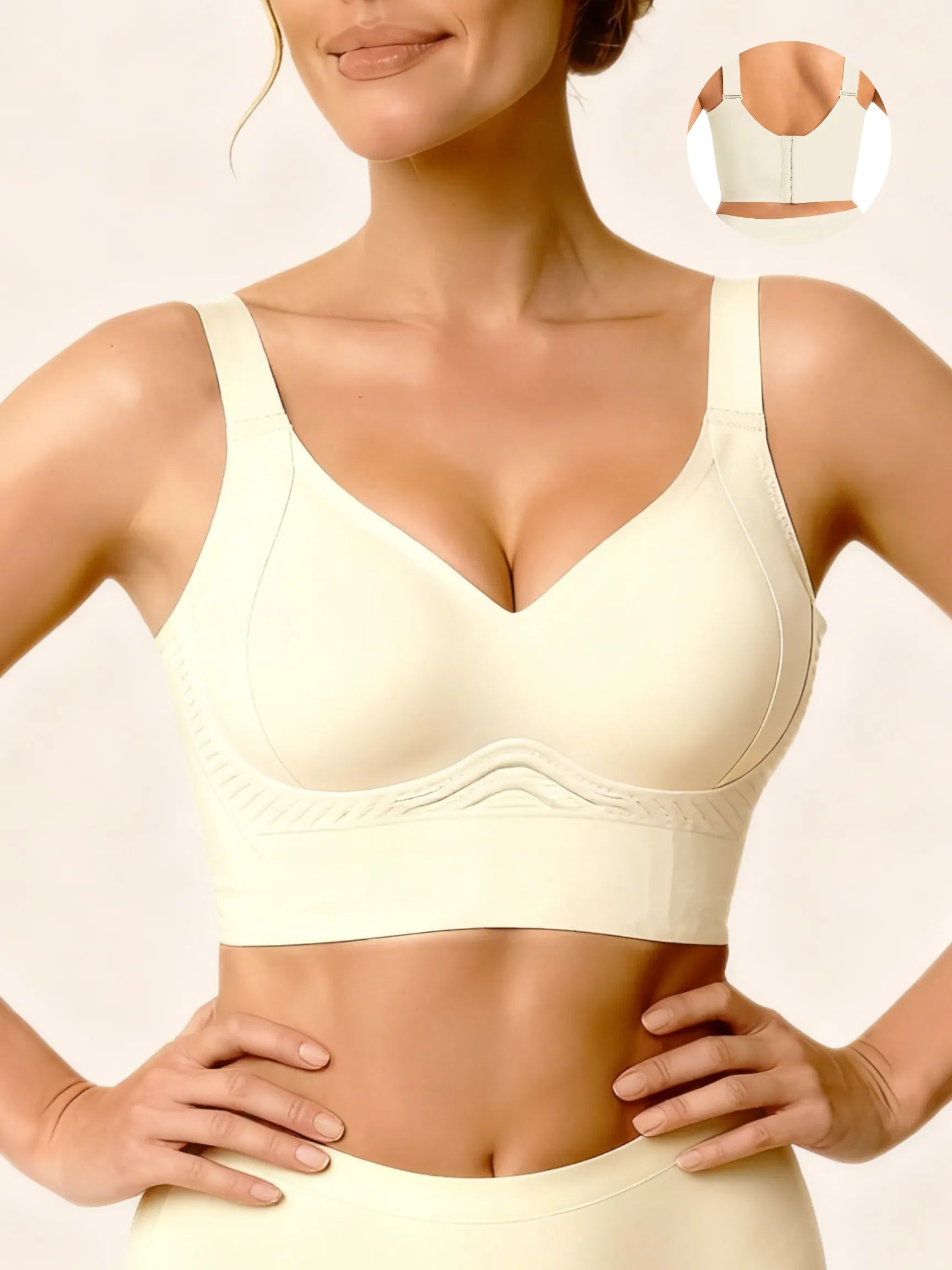 Plus Size Back Fat Smoothing T-Shirt Bra