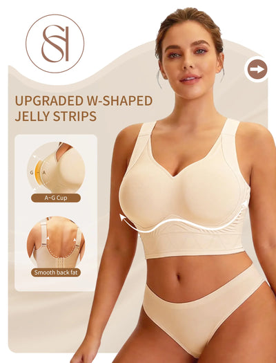 Plus Size Back Fat Smoothing T-Shirt Bra