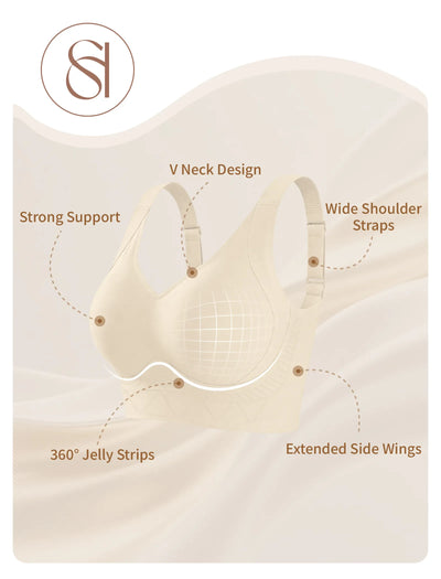 Plus Size Back Fat Smoothing T-Shirt Bra