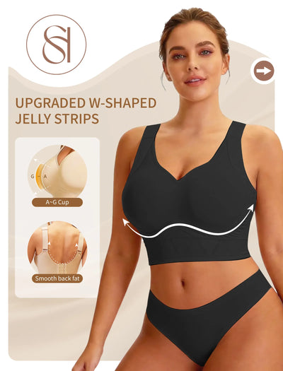 Plus Size Back Fat Smoothing T-Shirt Bra