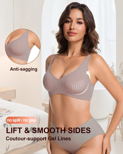 V Neck Jelly Bra with Back Clasp