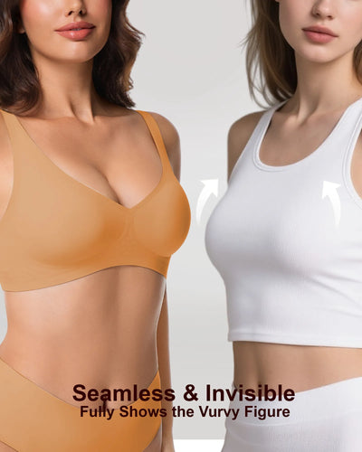 V Neck Jelly Bra with Back Clasp