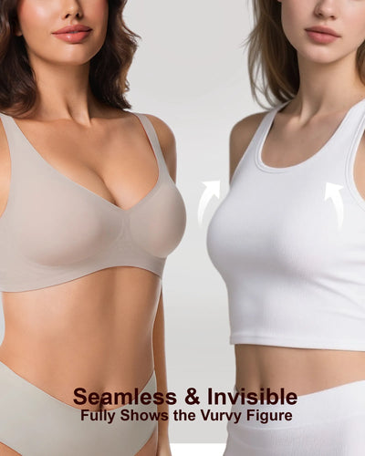 V Neck Jelly Bra with Back Clasp