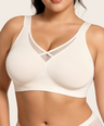 Plus Size Mesh Seamless Wireless Bra