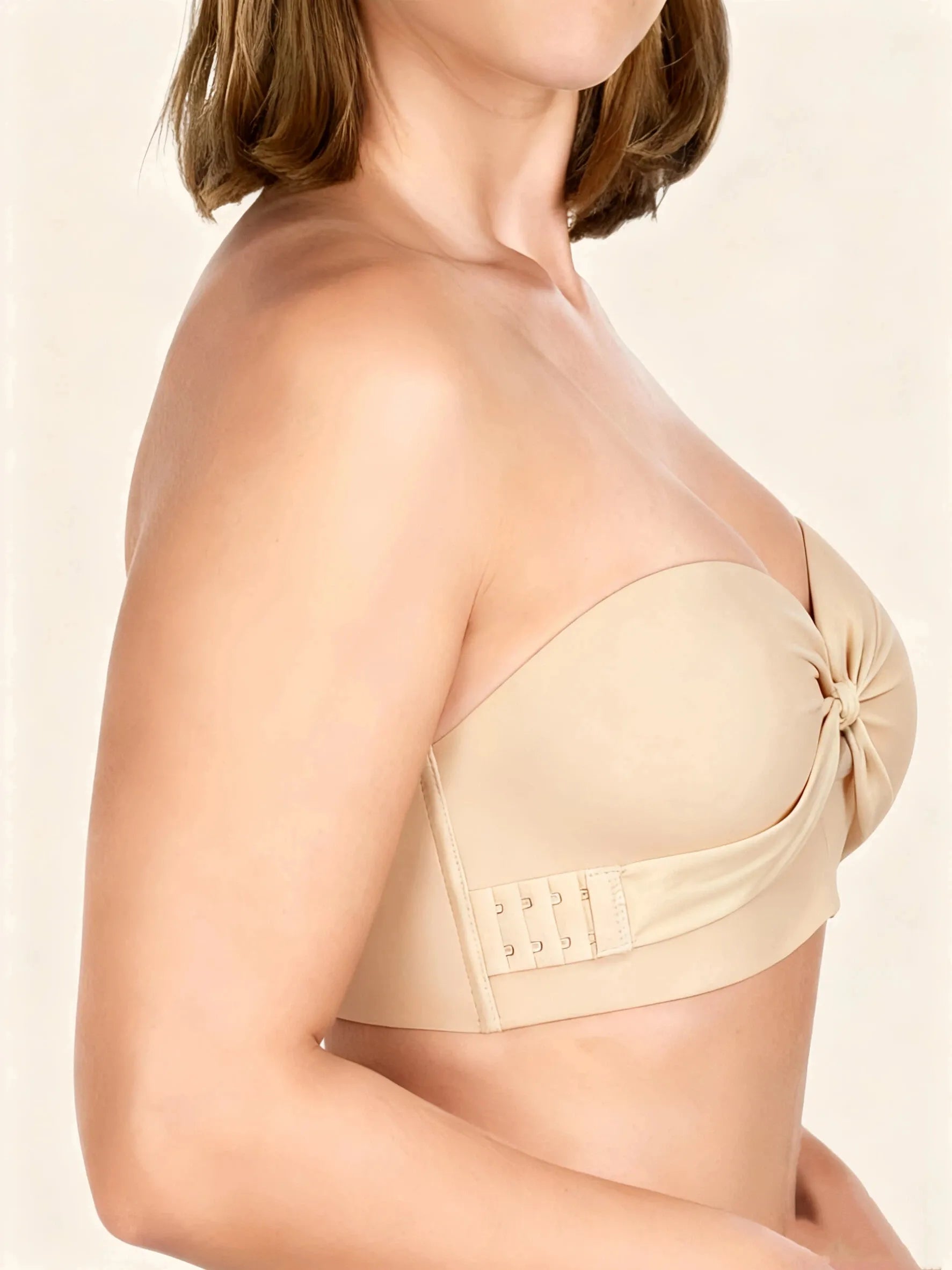 Plus Size Strapless Bra Anti-Slip Wireless Push Up Bra