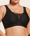 Plus Size V Neck Wireless Bra