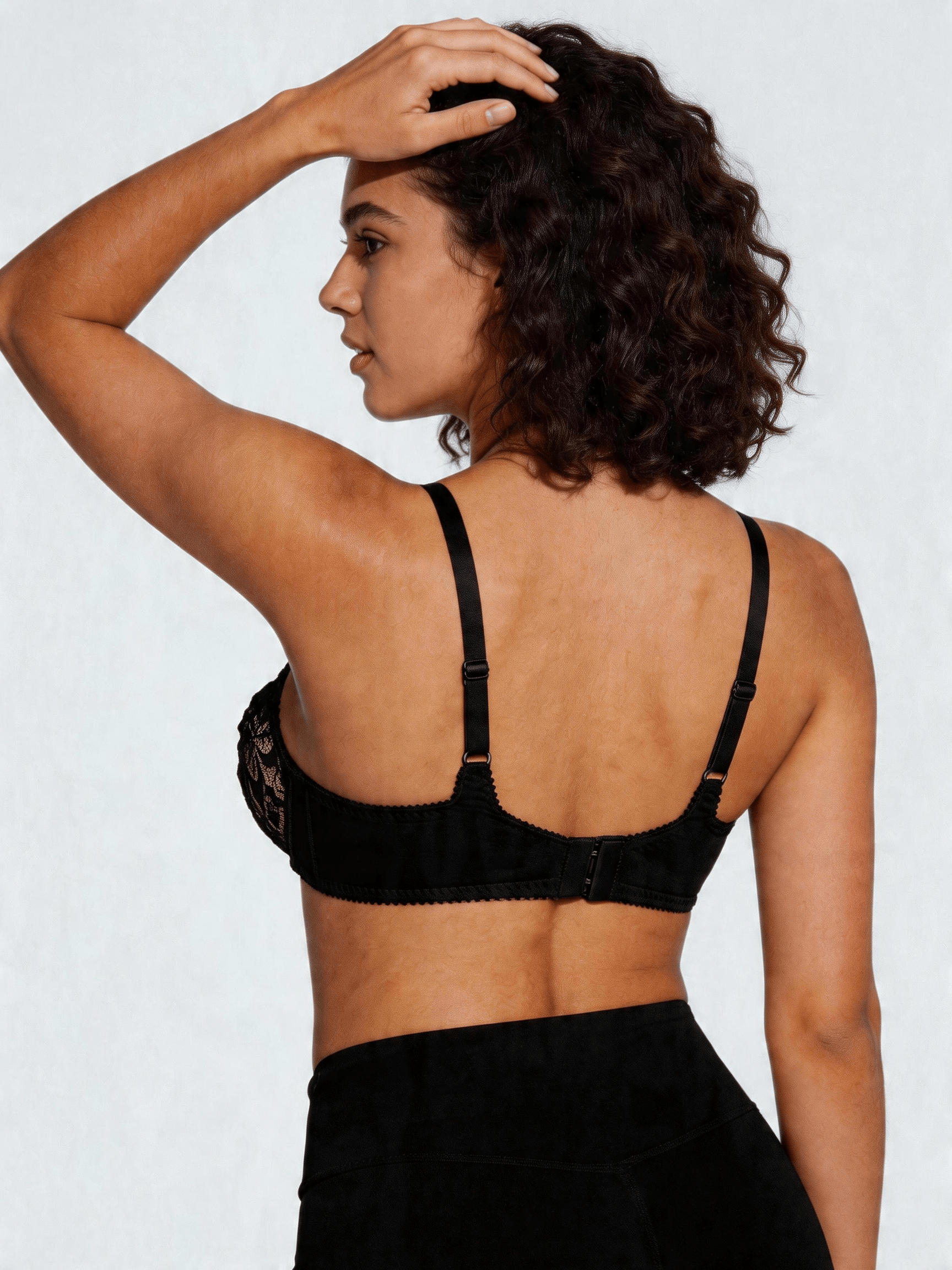 Lace Full Coverage Minimizer Bra with Supportive Underwire Lift