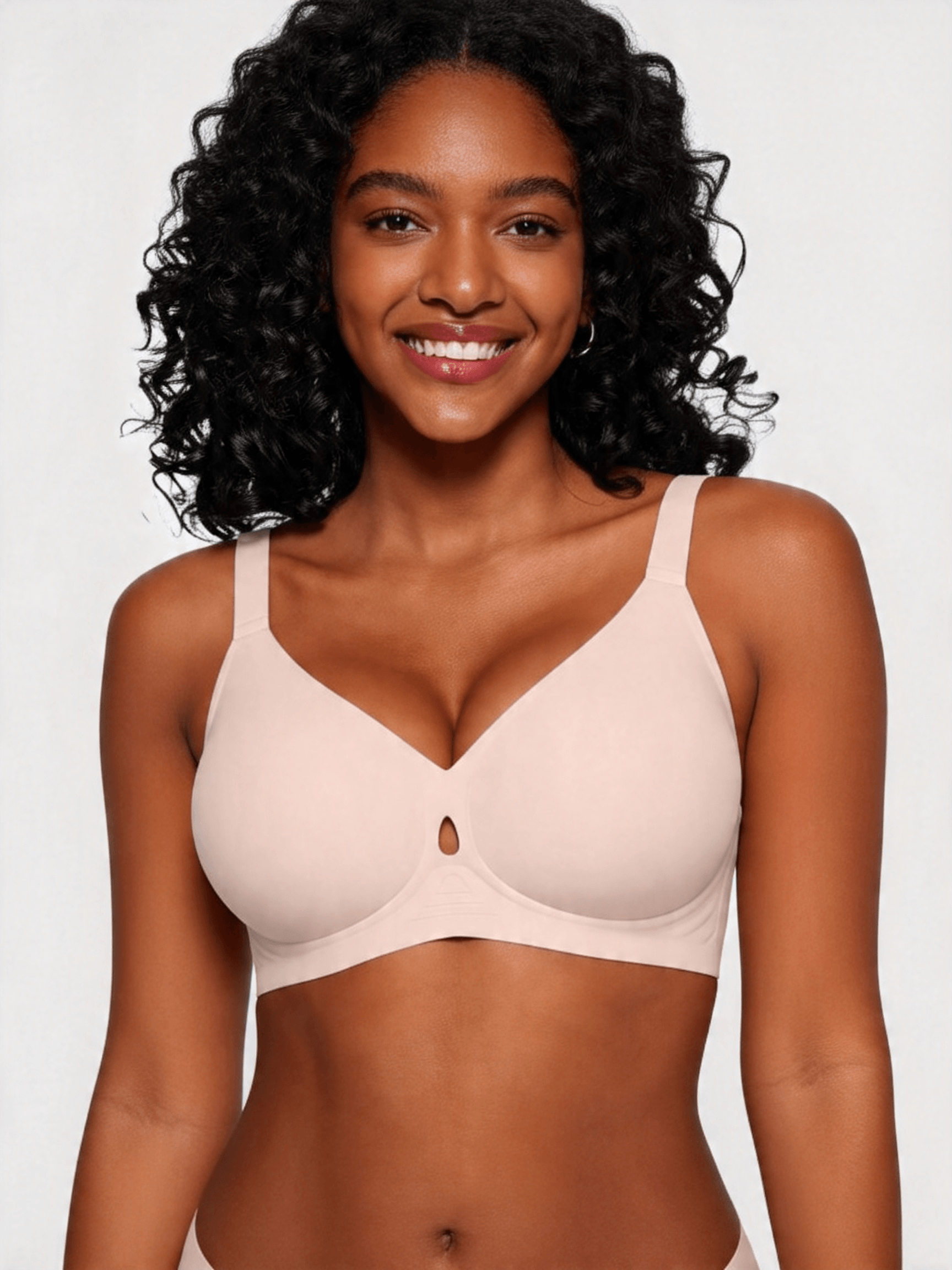 Seamless Jelly Lift Bra with Breathable Teardrop Hollow