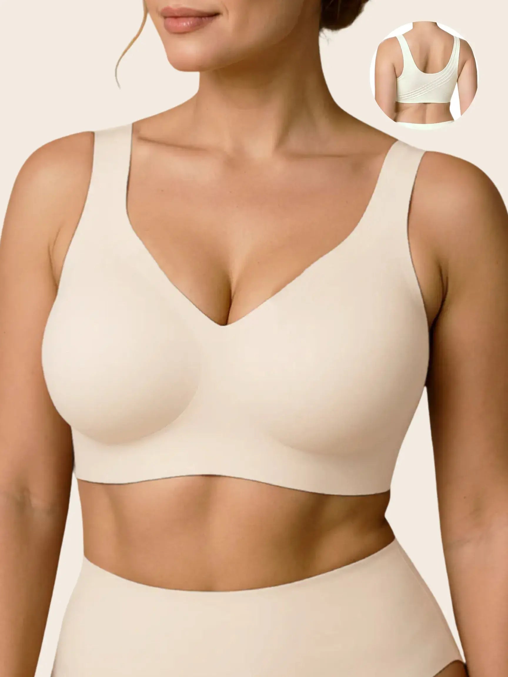 Women's Jelly Wireless T-Shirt Bra - Beige - Soft Intention