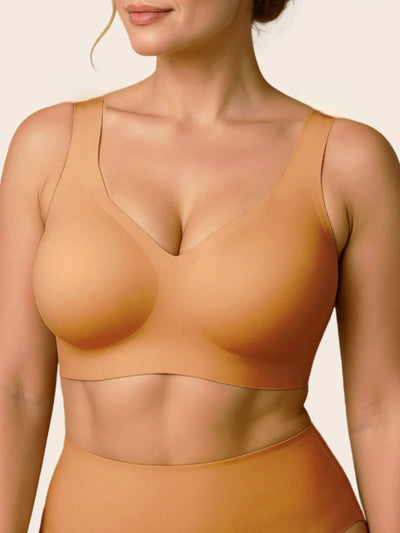 Women's Jelly Wireless T-Shirt Bra - 
Caramel - Soft Intention