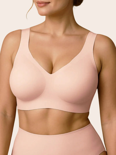 Women's Jelly Wireless T-Shirt Bra - 
Pink Nude - Soft Intention