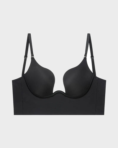 Seamless Low Back Lifting Deep V Plunge Bra