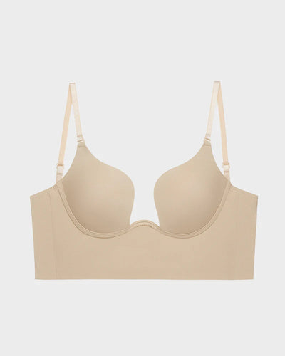 Seamless Low Back Lifting Deep V Plunge Bra