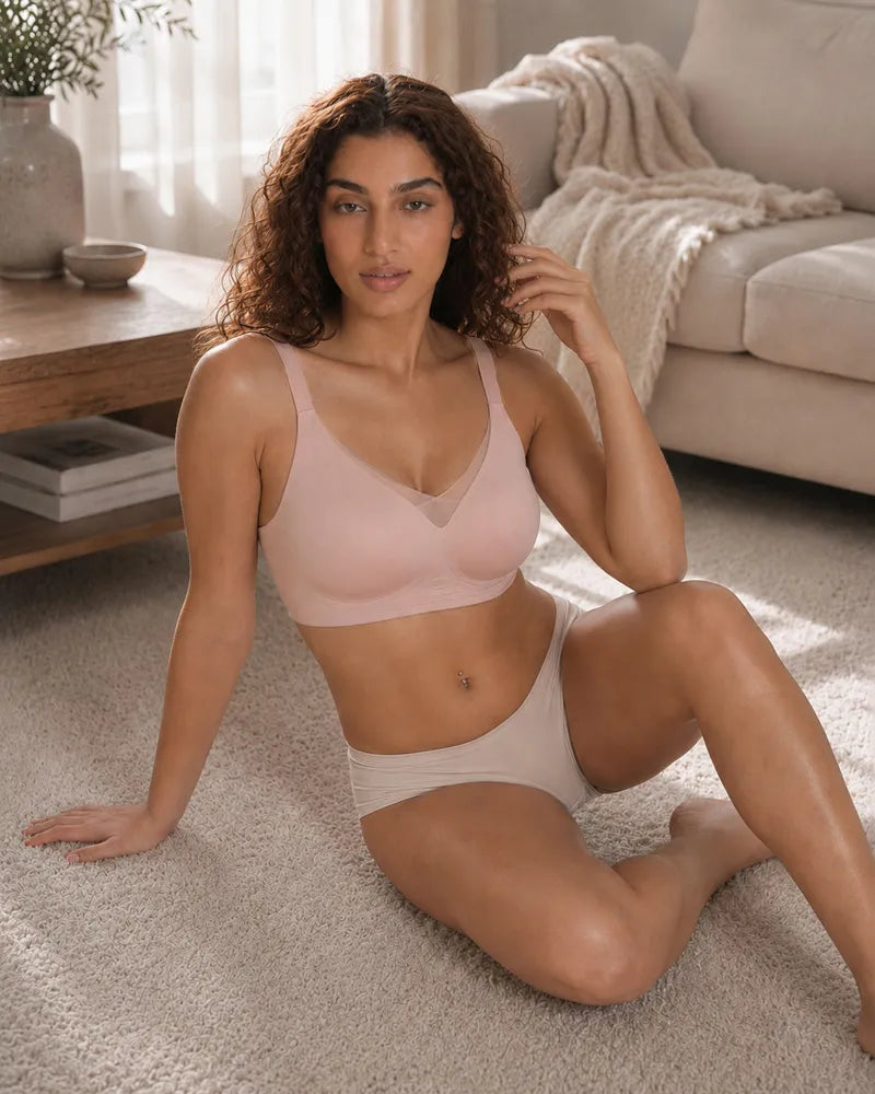 Women's Plus Size Seamless Wireless Bra - Soft Intention-Details-3