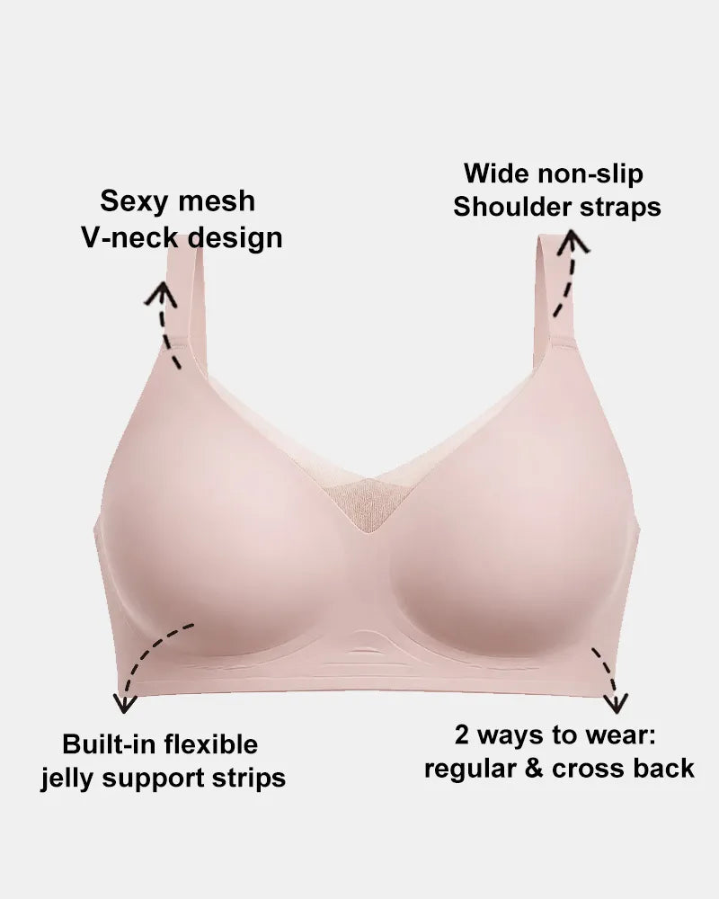 Women's Plus Size Seamless Wireless Bra - Soft Intention-Details-5